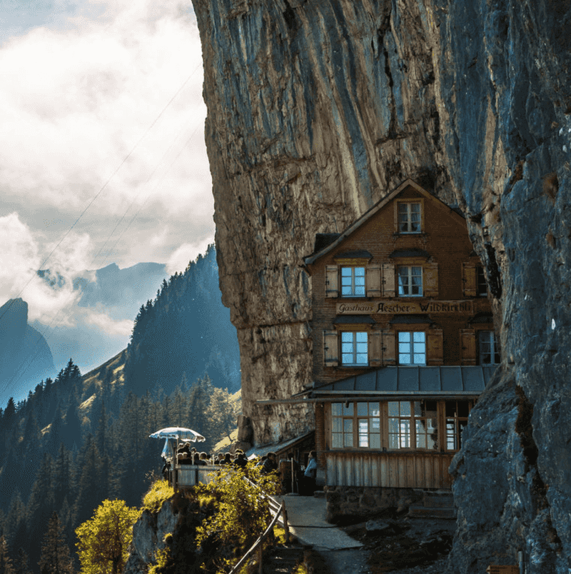 Aescher Cliff, Switzerland