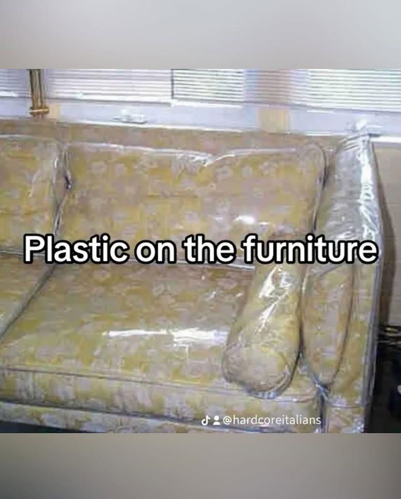 Plastic-Wrapped Furniture