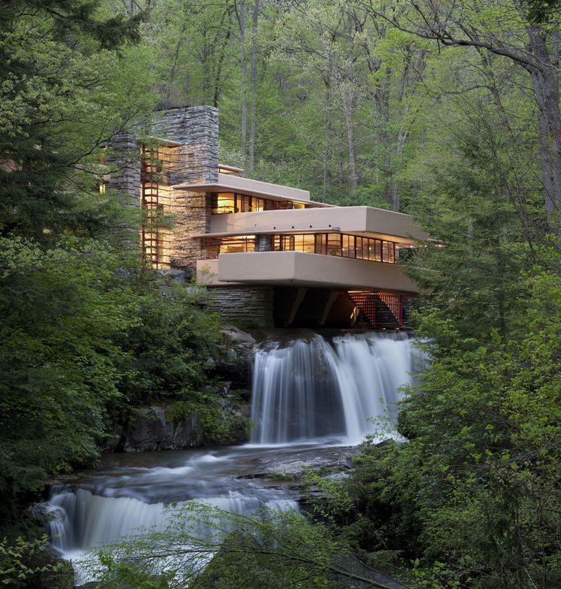 The Fallingwater House - Mill Run, Pennsylvania