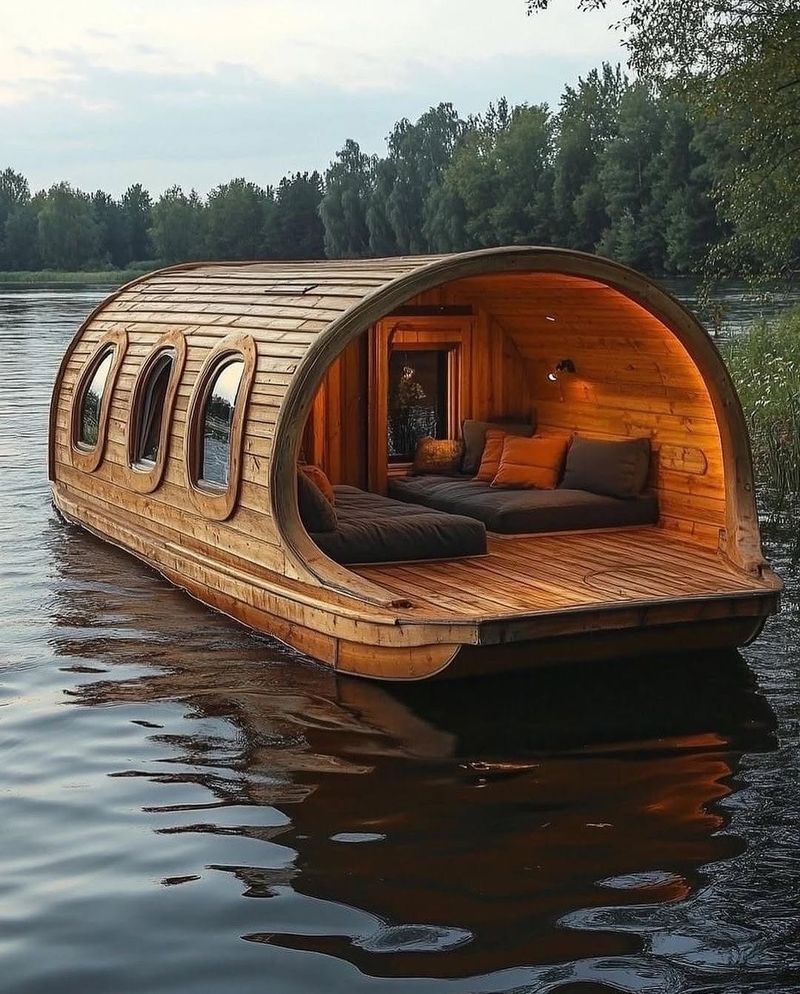 Tiny Houseboat Retreat