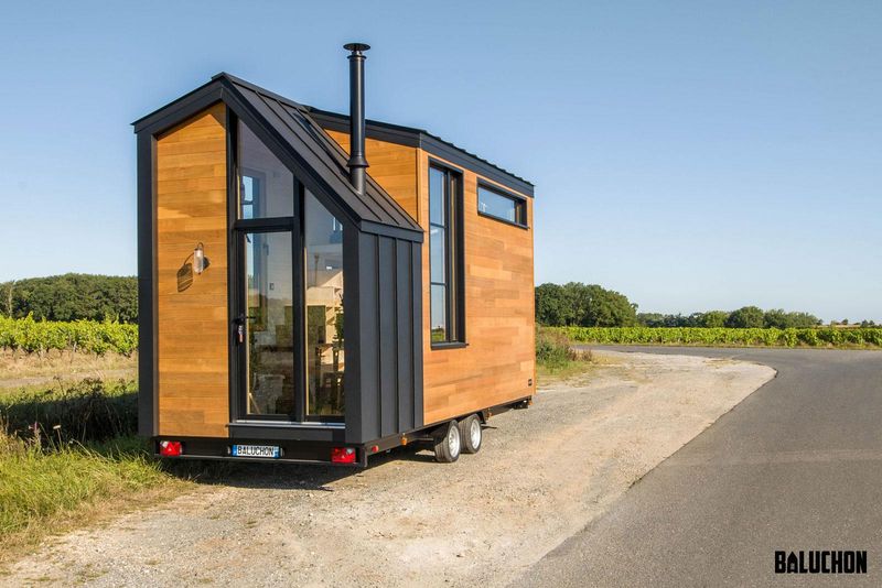 Sleek Tiny House Trailer
