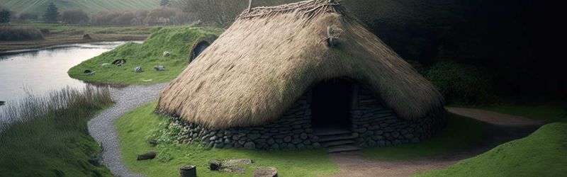 Irish Céide Stone Age Dwellings