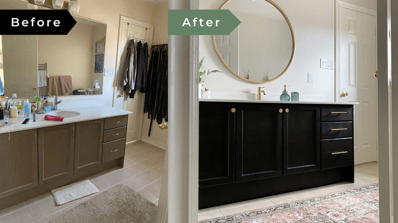 Bathroom Vanity Facelift