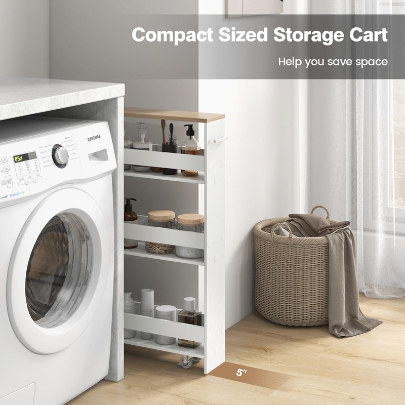 Appliance-Gap Slide-Out Shelves