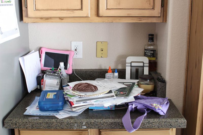 Cluttered Countertops
