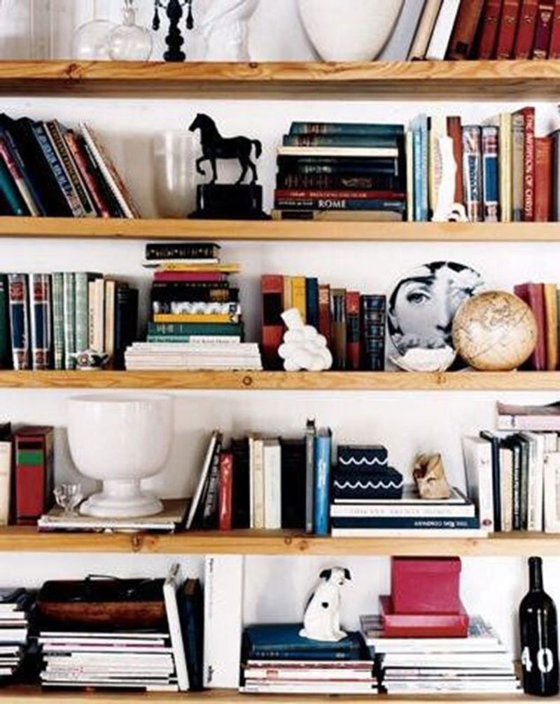 Overstuffed Bookshelves