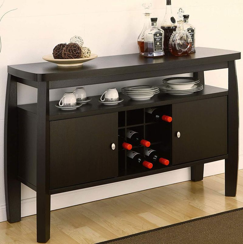 Skinny Console Tables as Buffets