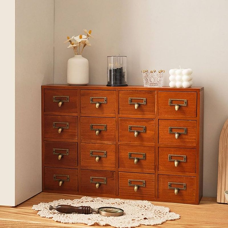 Vintage Apothecary-Style Drawers