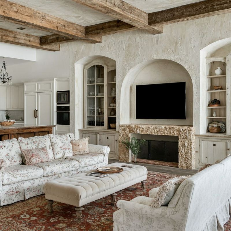 Whitewashed Stone Walls