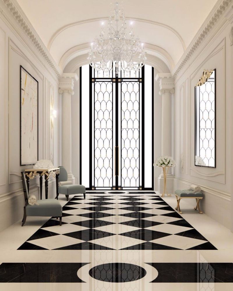 Dramatic Floor Paint Pattern