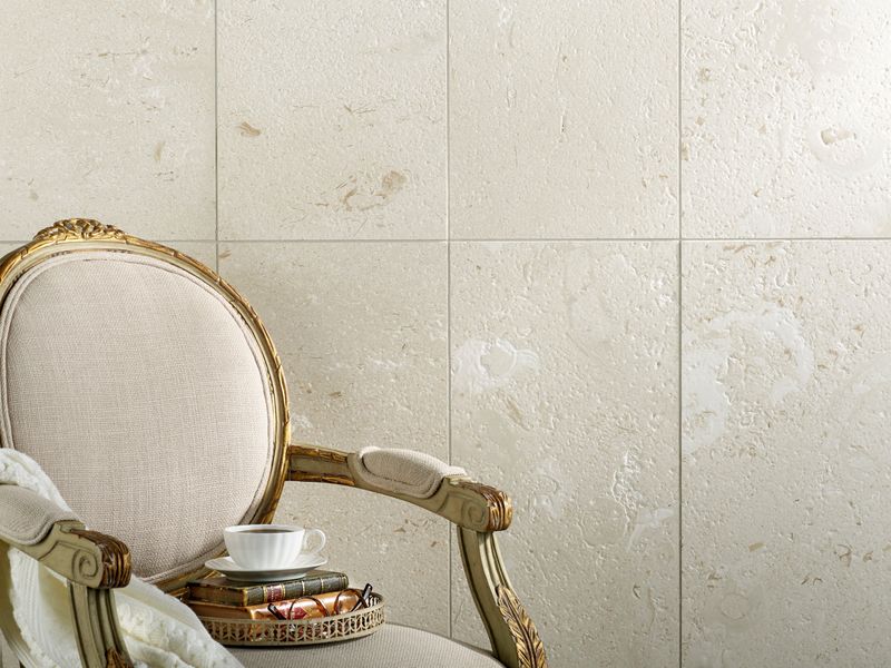 Limestone Tile: Fossil-Rich Sophistication