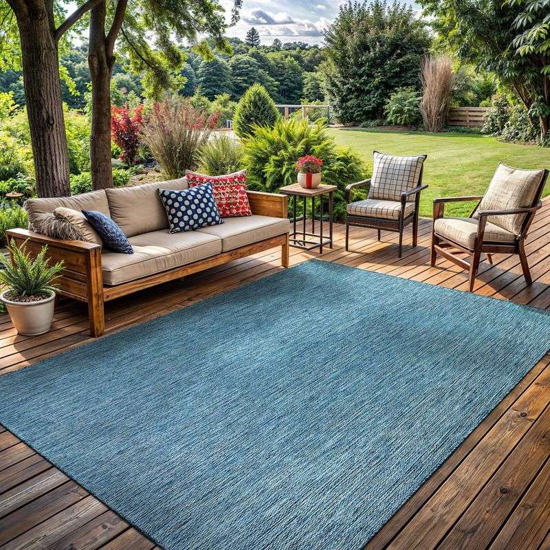 An All-Weather Rug That Defines Space