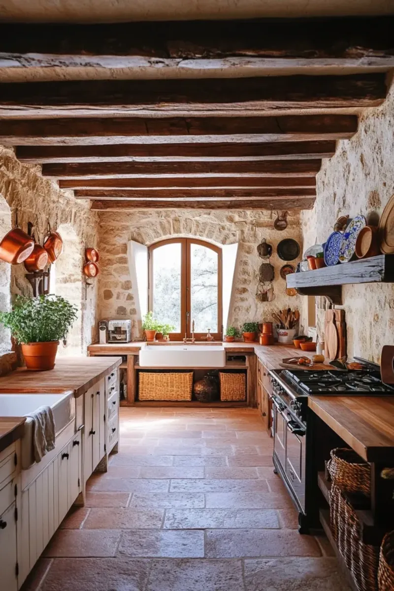 Exposed Wooden Beams
