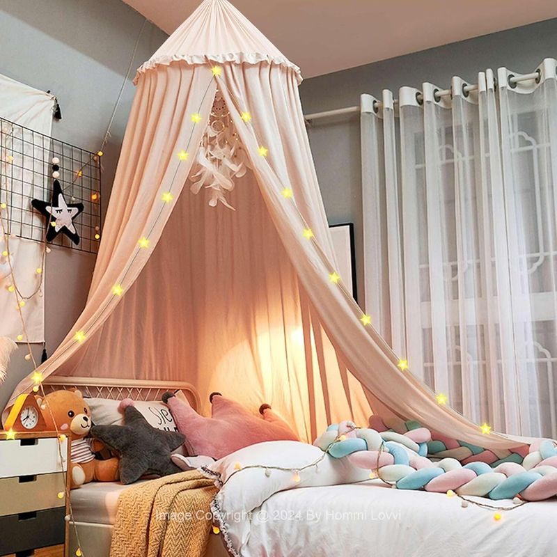 Canopy Bed with Fairy Lights