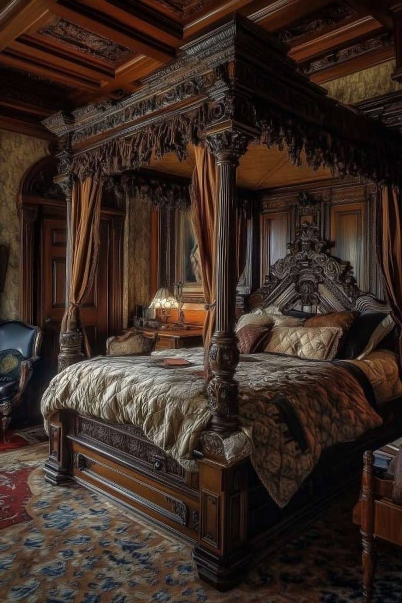 Lavish Four-Poster Bed Sanctuary