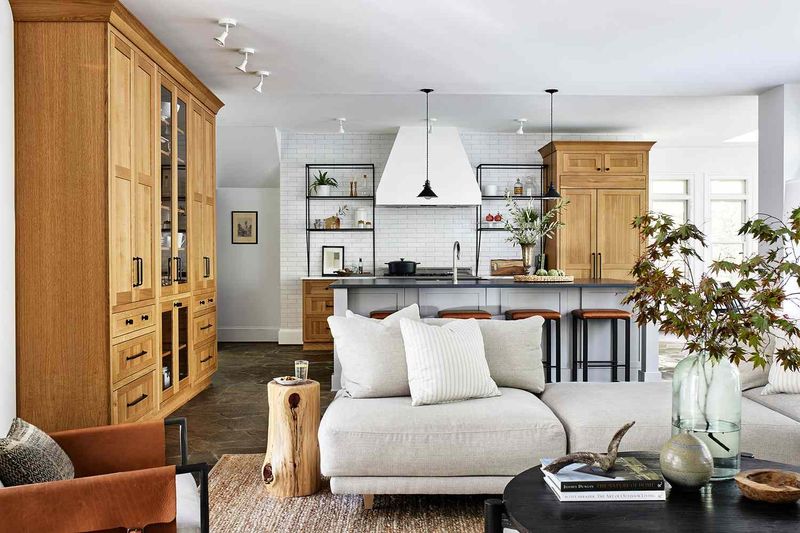 A Cozy Living Space Adjacent to the Kitchen