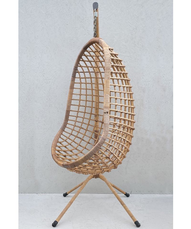 1970s Hanging Rattan Chairs