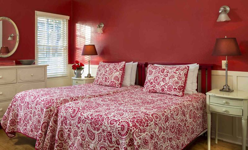 Using harsh colors in restful spaces