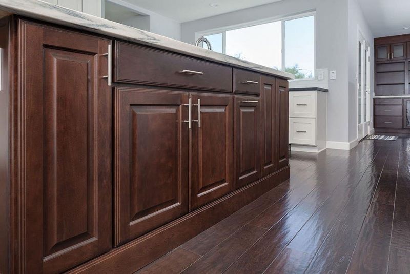 Raised-panel cabinets