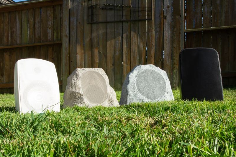 Outdoor speakers that aren't wireless