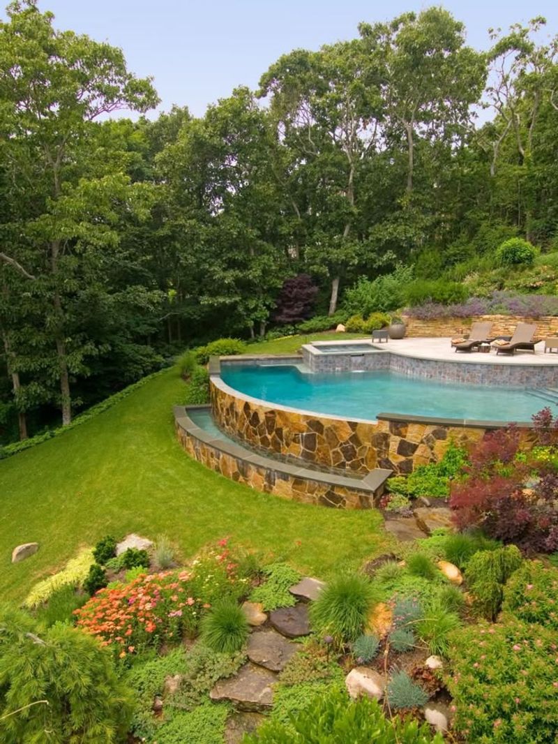 Sloped Yard Infinity Edge