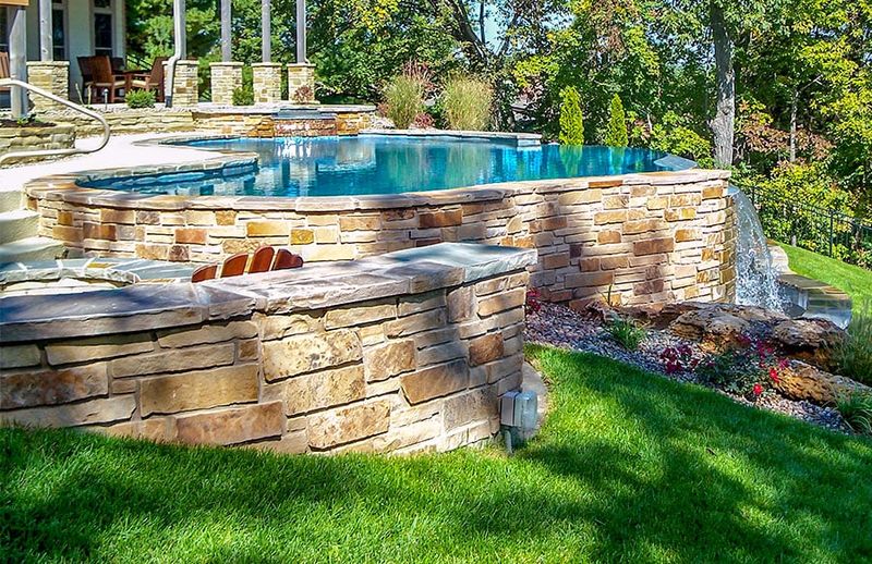 Natural Stone Border Pool