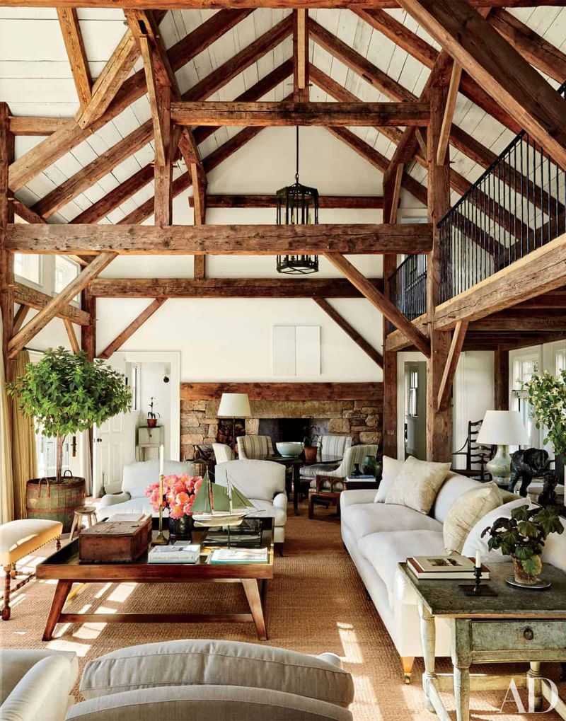 Exposed Wooden Beams