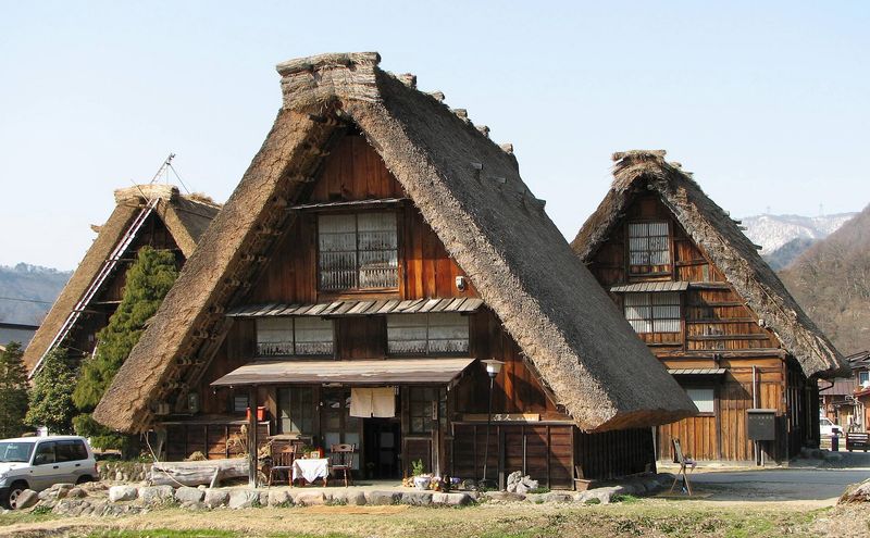 Gasshō‑zukuri farmhouse in Ogimachi, Shirakawa‑go, Japan
