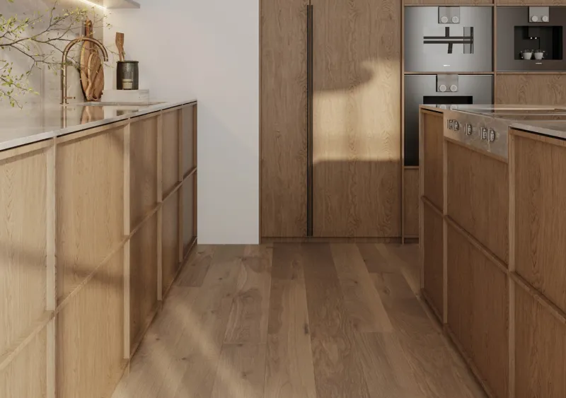 Minimalist handleless cabinets