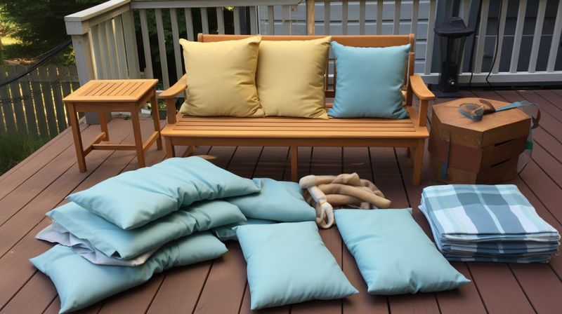Fussy cushions without covers