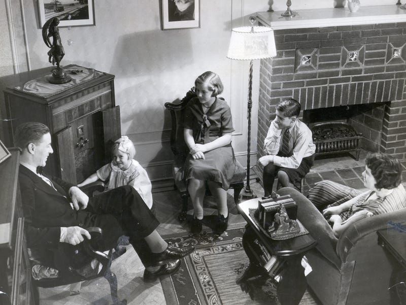 Radio Cabinets as Family Gathering Points