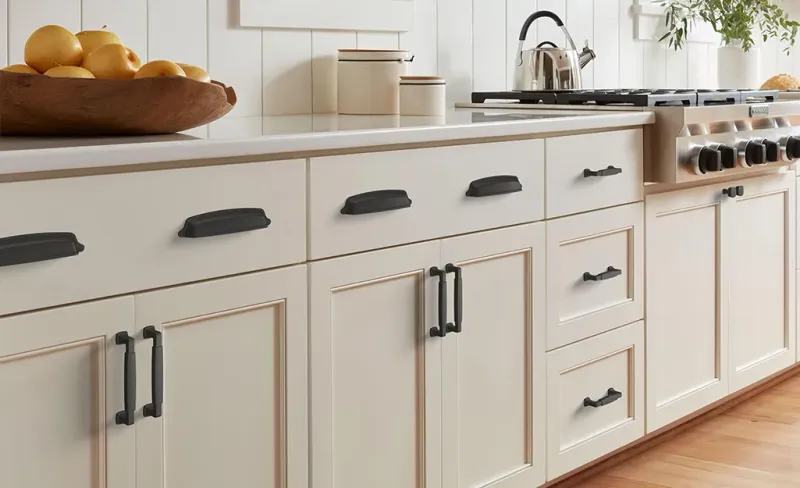 Refresh hardware on cabinets