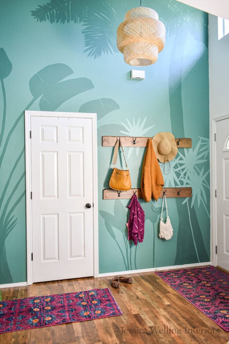 Accent Wall Painted in a Bold Color