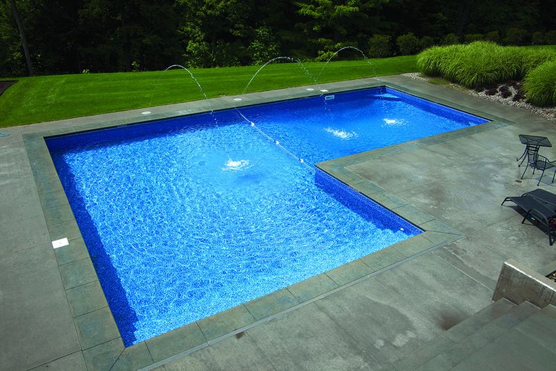 L-Shaped Corner Pool