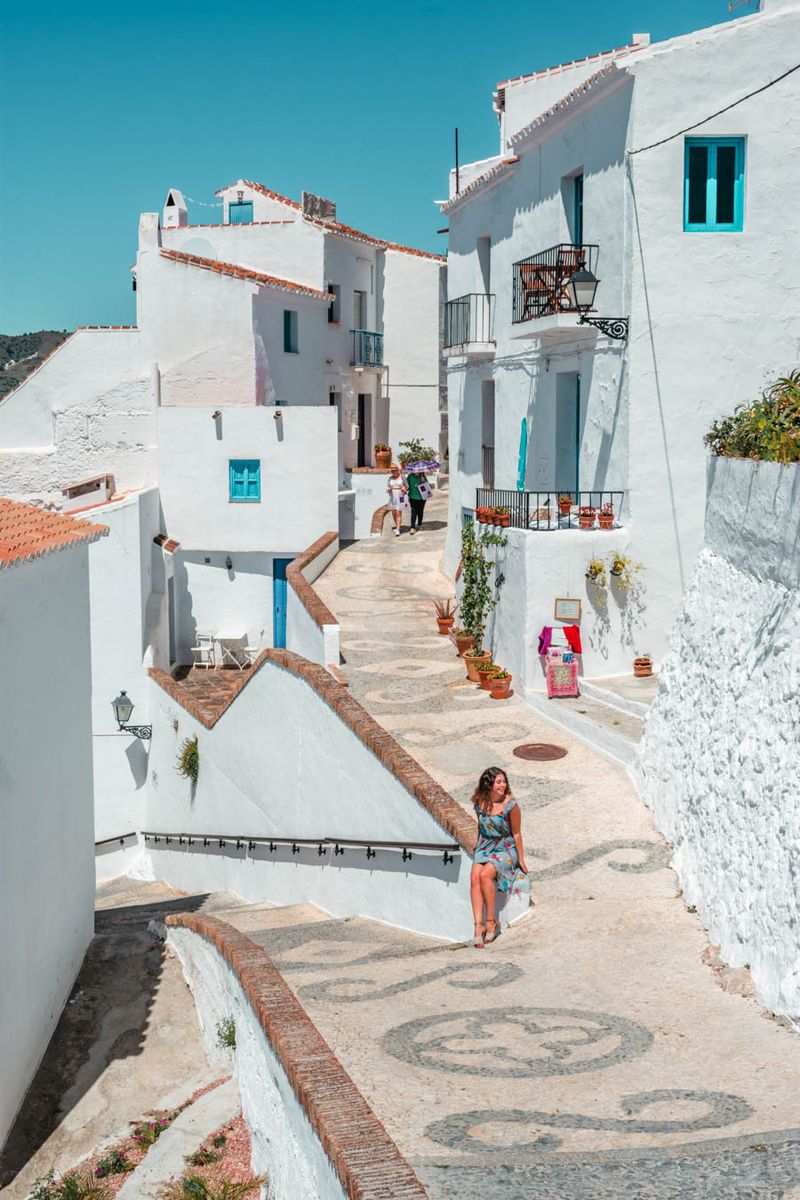 Steep-roofed home in Frigiliana, Spain
