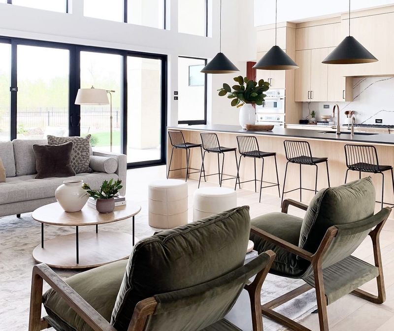 Seamless Blend of Cooking and Relaxing Areas