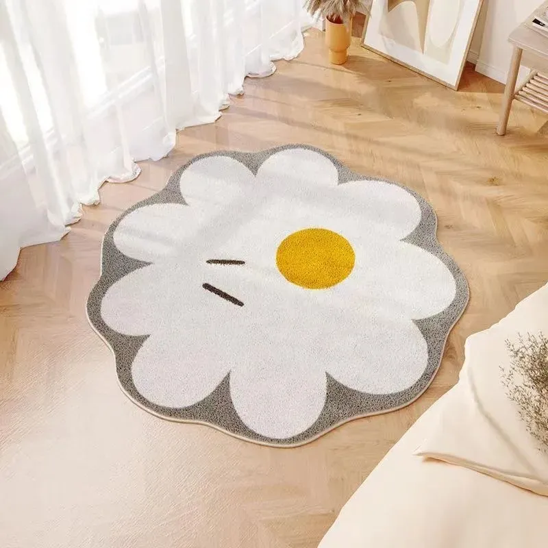 Plush Area Rug in Bold or Playful Shapes