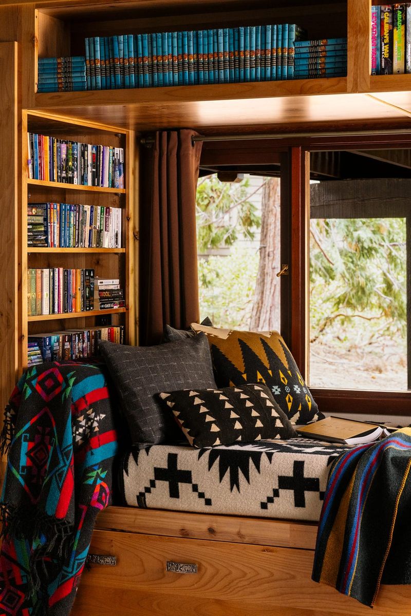 Glass-Walled Reading Nook