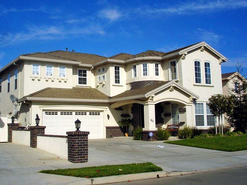 Oversized McMansions in Suburbia