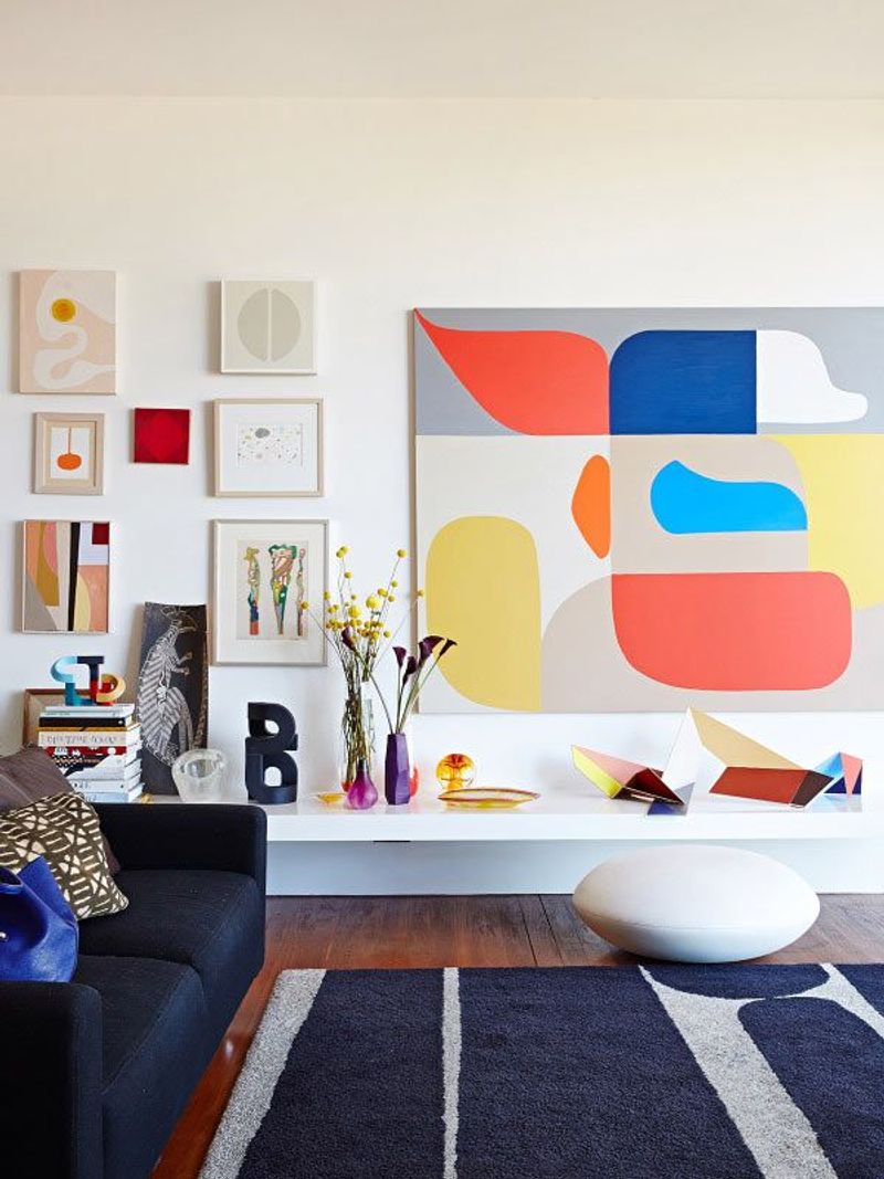 Hanging Oversized Art in a Tiny Room