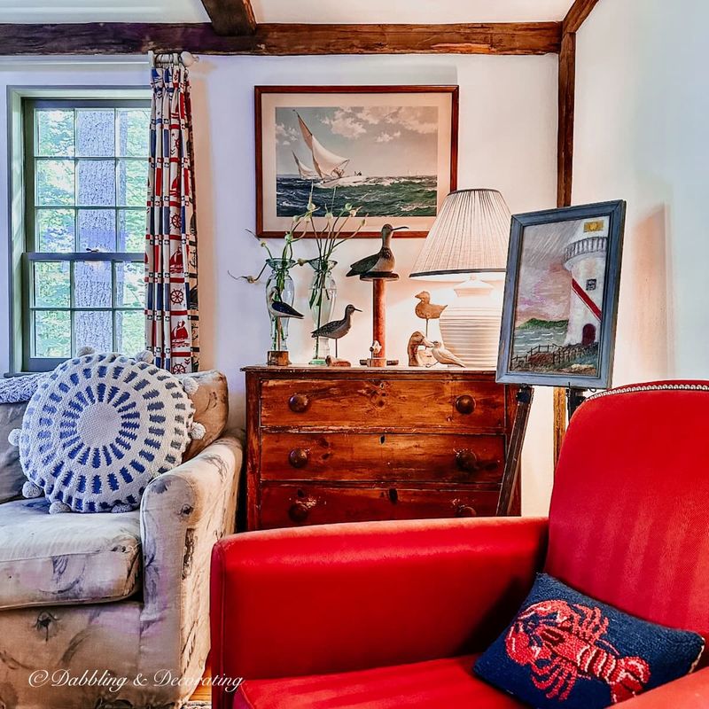 Add nautical-inspired decor accents