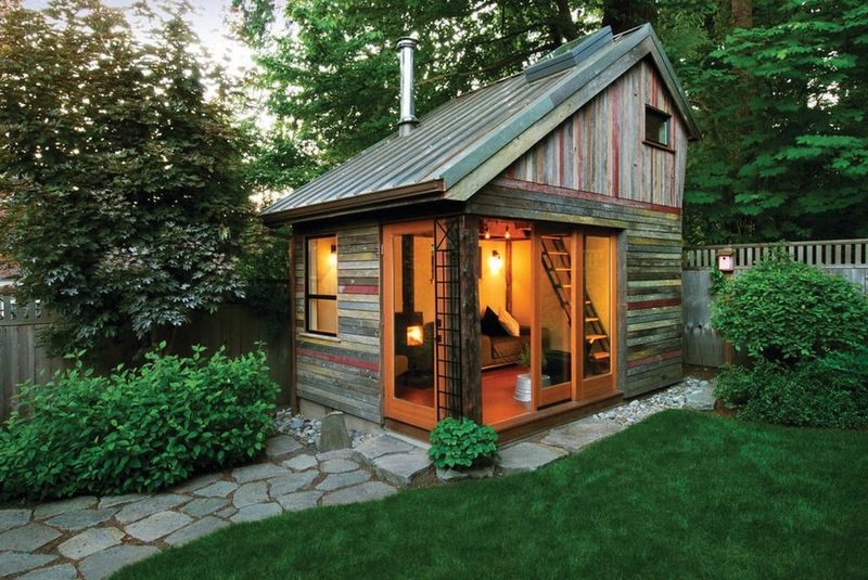 Rustic Garden Shed Turned Lounge