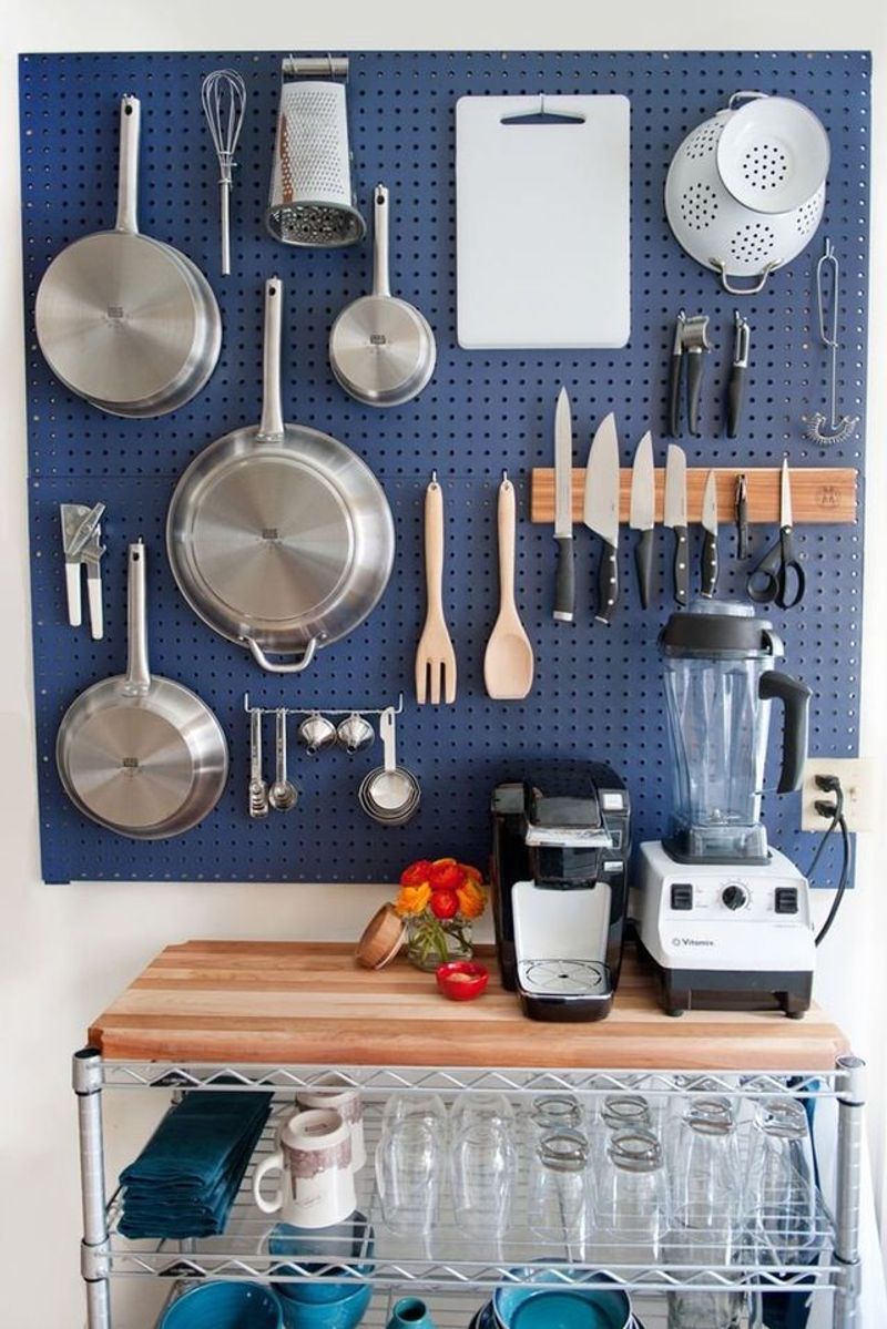 Pegboard Pan Organizer
