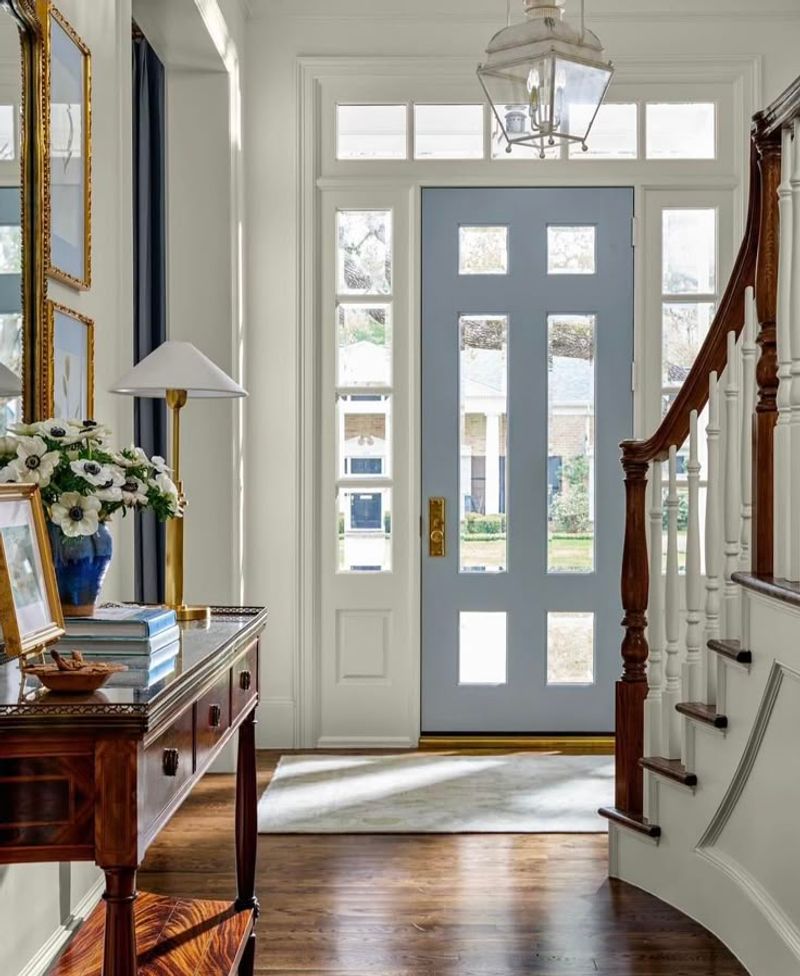 Blue Millwork As Visual Thread