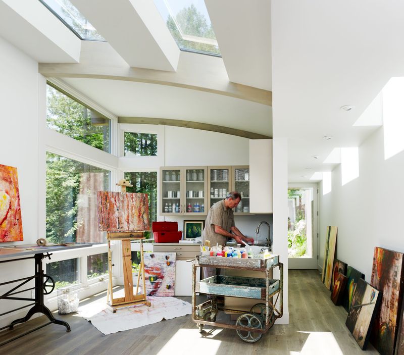 Creative Studio with Skylights