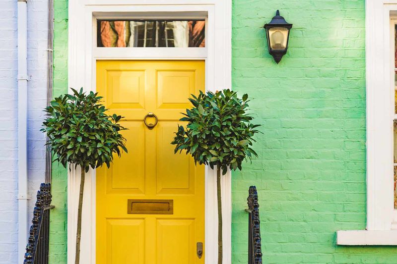 Brightly Painted Doors