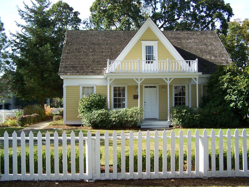 Garden with Picket Fence
