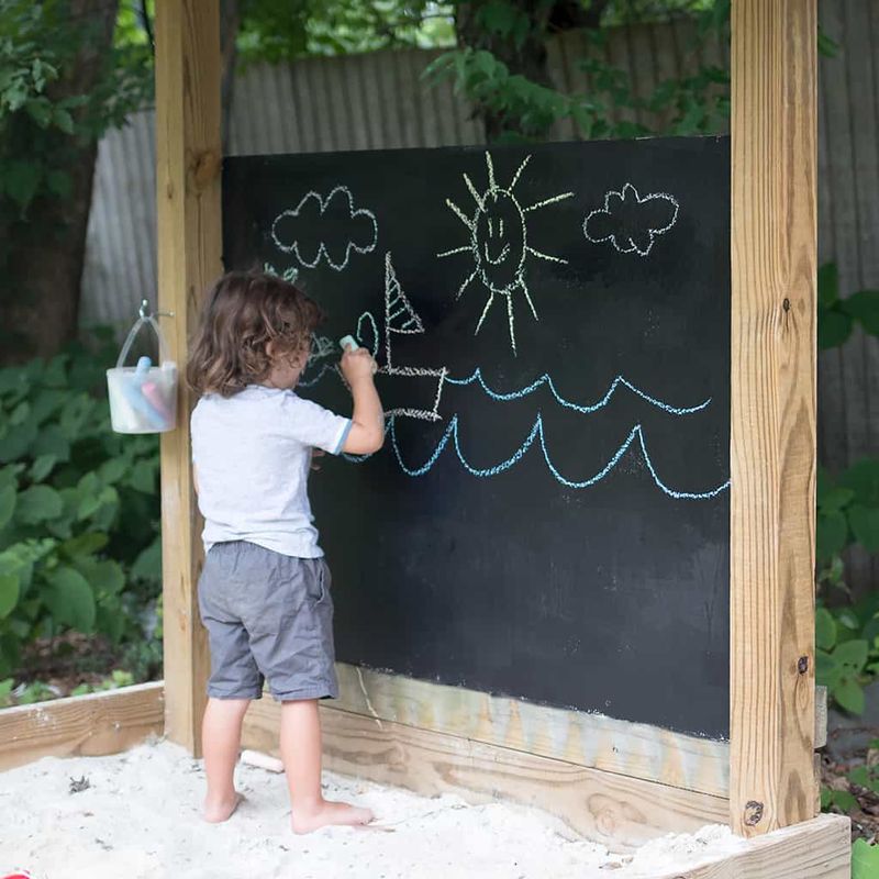 Outdoor Chalkboard Walls