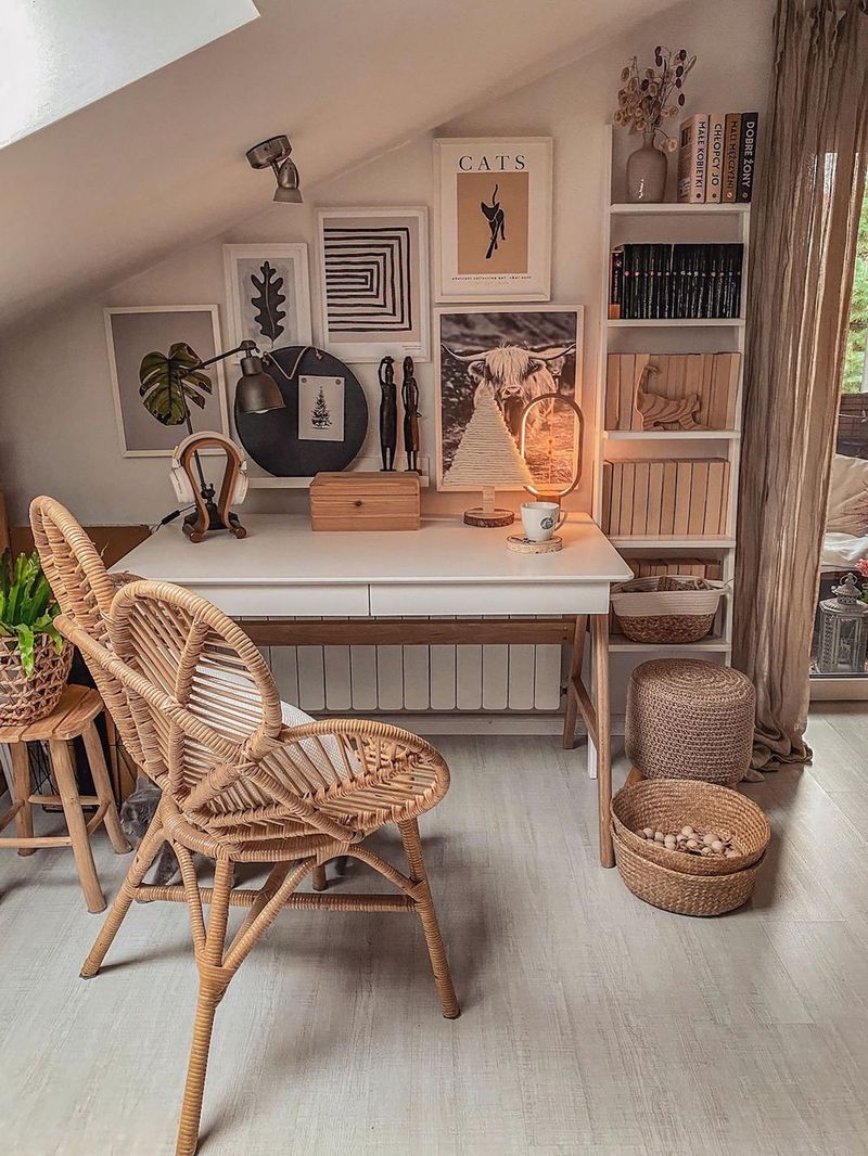 Rattan Desk Chair Swap