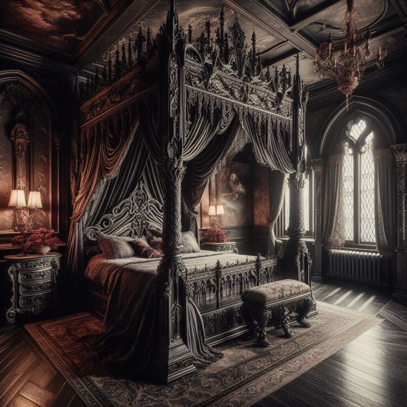 Dramatic Four-Poster Bed